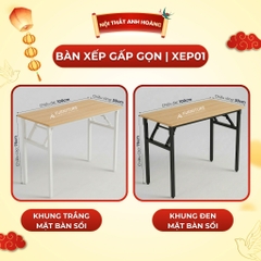 Bàn Xếp Gấp Gọn Tiện Lợi Vững Chắc, Đã Lắp Sẵn Có Nhiều Size – Bàn Học Tập & Làm Việc Cao Cấp | Nội Thất Anh Hoàng