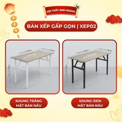 Bàn Xếp Gấp Gọn Tiện Lợi Vững Chắc, Đã Lắp Sẵn Có Nhiều Size – Bàn Học Tập & Làm Việc Cao Cấp | Nội Thất Anh Hoàng