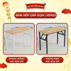 Bàn Xếp Gấp Gọn Tiện Lợi Vững Chắc, Đã Lắp Sẵn Có Nhiều Size – Bàn Học Tập & Làm Việc Cao Cấp | Nội Thất Anh Hoàng