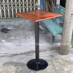 Bàn quầy bar sắt chân mâm cao 110cm bao gồm cả mặt bàn