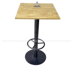 Bàn quầy bar sắt chân mâm cao 110cm bao gồm cả mặt bàn