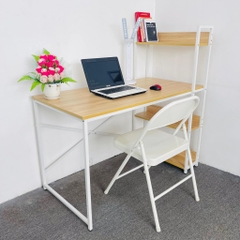Bàn Học Liền Kệ Đa Năng Sẵn 3 Tầng Để Đồ Tiện Lợi | BLK120 | Nội Thất Anh Hoàng