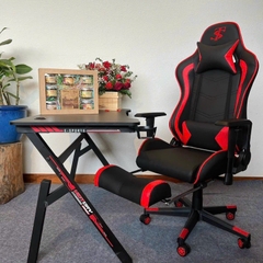 Ghế Stream TS Cao Cấp Ngả Lưng 180° Tay Điều Chỉnh - Da Pu Nano - Có Gác Chân | Nội Thất Anh Hoàng