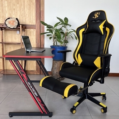 Ghế Stream TS Cao Cấp Ngả Lưng 180° Tay Điều Chỉnh - Da Pu Nano - Có Gác Chân | Nội Thất Anh Hoàng