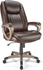 Ghế Xoay 360 Loại Da Form To Dày, Ghế Boss Giám Đốc Lãnh Đạo Cao Cấp Da Pu | 2120 | Nội Thất Anh Hoàng