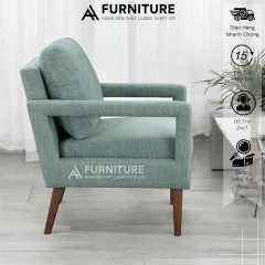 Ghế Sofa Đơn AA Furni Luxe – Chân Gỗ, Đệm Dày Êm Ái | SOFA88 | Nội Thất Anh Hoàng