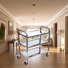 Xe Đẩy Inox 304 – 3 Tầng 