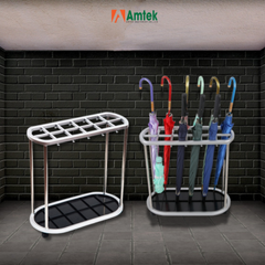 Giá Treo Ô Nhựa Khung Inox Trắng