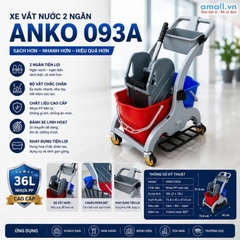 Xe Vắt Nước 2 Ngăn ANKO 093A 36L - Xe Vắt Nước Lau Sàn Chuyên Dụng, Bền Bỉ Và Tiện Lợi