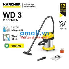 Máy hút bụi khô và ướt Karcher WD 3 S Premium (new 2022) - Hàng chính hãng