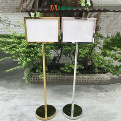 Bảng Menu Inox Hai Mặt A2