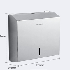 Hộp đựng giấy lau tay treo tường inox Interhasa HSD-E218