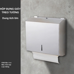 Hộp đựng giấy lau tay treo tường inox Interhasa HSD-E218