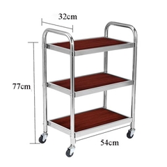 Xe Phục Vụ Bàn 3 Tầng Inox