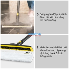 Máy làm sạch bằng hơi nước nóng Karcher SC 3 EasyFix, Hàng chính hãng nhập khẩu Đức