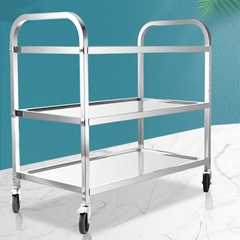 Xe Đẩy Inox 304 – 3 Tầng 