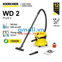 Máy hút bụi khô và ướt Karcher WD 2 PLUS V Chính hãng - Giá rẻ - Bảo hành chính hãng - Giao hàng toàn quốc