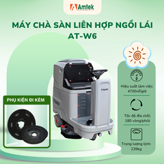Máy chà sàn liên hợp ngồi lái AT-W6
