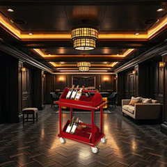 Xe Phục Vụ Rượu Gỗ Cao Cấp