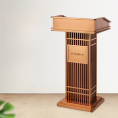 Bục Phát Biểu Inox Mạ Vàng Hồng Cao Cấp