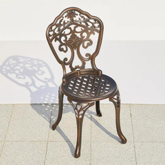 Ghế Nhôm Đúc Mẫu Hoa Lan