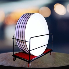 Xe Đẩy Dọn Bàn Thép Sơn Tĩnh Điện 3 Tầng