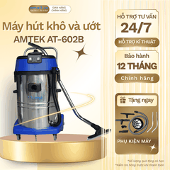 Máy hút bụi khô/ướt Amtek AT - 602B