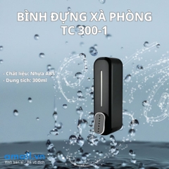 Bình đựng xà phòng nhấn tay 300ml TC 300-1 Đen