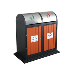 Thùng rác công cộng bằng thép phun sơn tĩnh điện A78-B