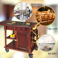 Xe Phục Vụ Bàn Bếp Di Động