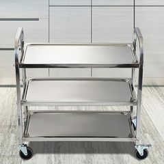 Xe Đẩy Inox 3 Tầng D95
