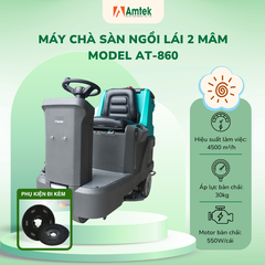 Máy Chà Sàn Ngồi Lái 2 Mâm AMTEK AT-860