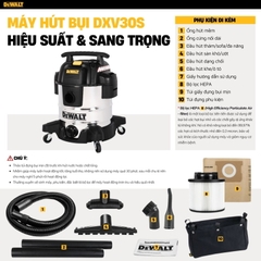 Máy hút bụi công nghiệp 3 chức năng Dewalt DXV30S