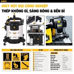 Máy hút bụi công nghiệp 3 chức năng Dewalt DXV30S