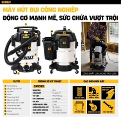 Máy hút bụi công nghiệp 3 chức năng Dewalt DXV38S