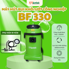 Máy hút bụi khô/ướt AMTEK BF330 dung tích 30L