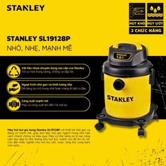 Máy hút bụi gia dụng - Khô/Ướt - Hiệu Stanley USA - SL19128P