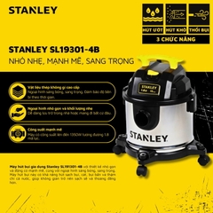 Máy hút bụi gia dụng - Khô/Ướt/Thổi -  Hiệu Stanley USA - SL19301-4B