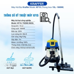 Máy hút bụi công nghiệp Kraffer KF15