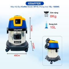 Máy hút bụi công nghiệp Kraffer KF15