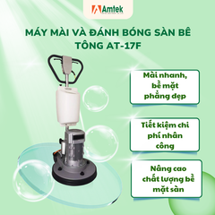 Máy mài sàn công nghiệp, Điện áp 220V-240V, công suất 3HP, model AT-17F