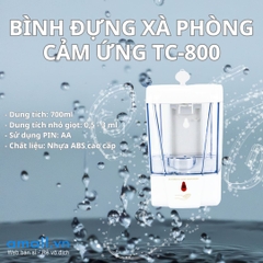 Bình đựng xà phòng cảm ứng Model: TC-800