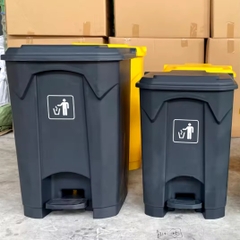 Thùng rác nhựa đạp chân  80L hàng nhập khẩu