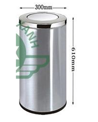 Thùng rác inox nắp lật kích thước 300mm x 610mm