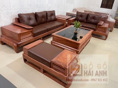 Bộ bàn ghế Sofa cánh gà gỗ sồi 2m6 new LT10500