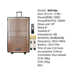 Loa Kéo Di Động Karaoke Bass 50 Daichipro DCP-18Pro