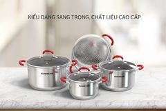 nồi lẽ xửng 22cm inox 5 đáy SUNHOUSE SHG22