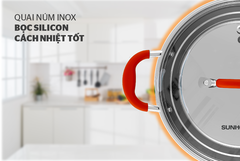 nồi lẽ xửng 22cm inox 5 đáy SUNHOUSE SHG22
