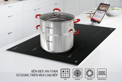 nồi lẽ xửng 22cm inox 5 đáy SUNHOUSE SHG22