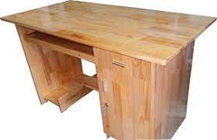 Bàn vi tính gỗ tự nhiên cao su